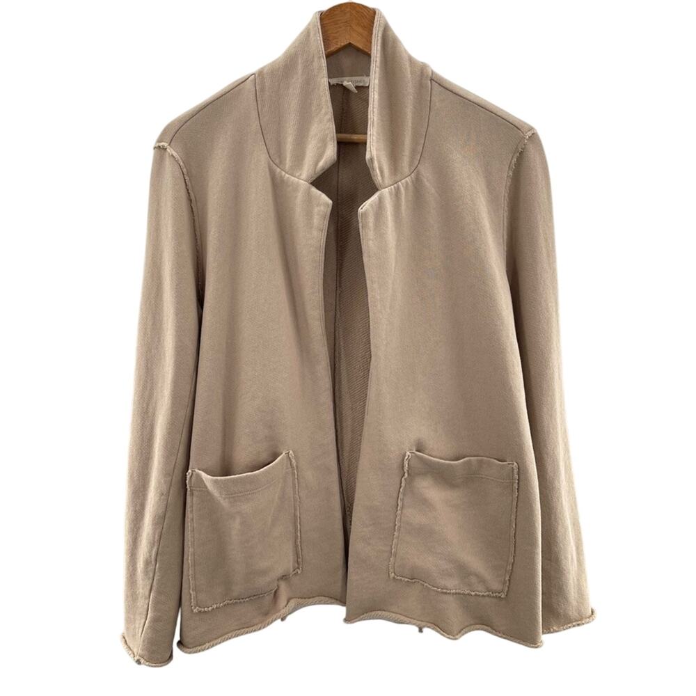 Eileen Fisher 100% Organic Cotton Organic Open-Front Blazer Office Wear Size XS - Picture 2 of 13